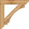 Ekena Millwork Imperial Slat Rough Sawn Bracket w/ Offset Brace, Western Red Cedar, 8"W x 42"D x 42"H BKT0806X42X42IMP06RWR - alternate 3
